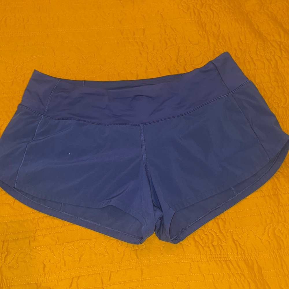 Lululemon Royal Blue Speed Up Athletic Shorts 2 1/2 inch- size 6